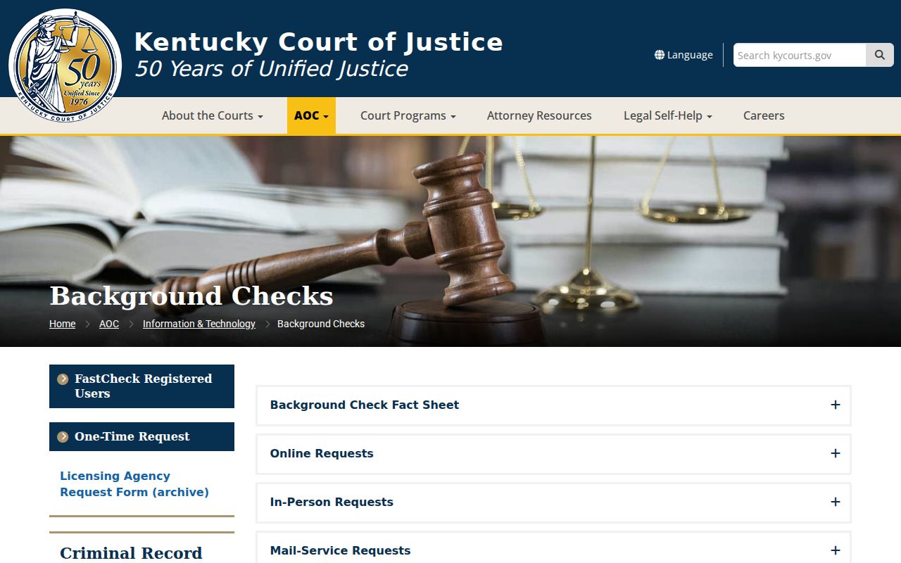 Perry County court case lookup through Kentucky Court of Justice services
